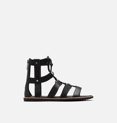 Sorel Ella Shoes UK - Womens Sandals Black (UK1843250)